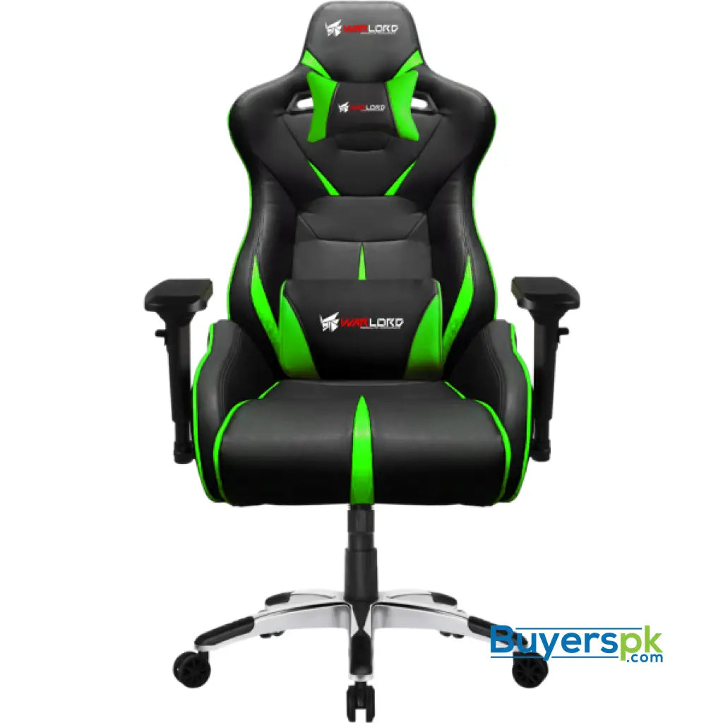 Warlord Templar Gaming Chair - Black/Green Templar-Green - Chair Warlord Templar Gaming Chair - Black/Green Templar-Green - Chair